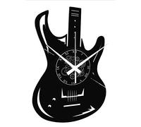 Instant Karma Clocks | Horloge Murale Guitare pour Fan de Musique Rock Jazz Blues | Mouvement Silencieux Quartz | Idée Cadeau Originale Déco Studio, Bar, Salle de Concert