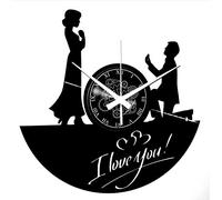 Instant Karma Clocks Horloge Murale Idée Cadeau pour Mariages I Love You Anniversaire