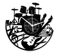 Instant Karma Clocks Horloge Murale en Vinyle LP 33 Tours idée Cadeau Vintage Faite Main Maison Guitare Musique Clavier Batterie