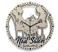 Instant Karma Clocks - Horloge Murale - Nail Salon - Salon Beauté - Esthéticienne Idée Cadeau Design Décoratif