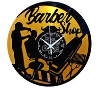 Instant Karma Clocks | Horloge Murale | Salon de Coiffure | Barber Shop | Beauté | Salon de Coiffures (Noir et Or B4)