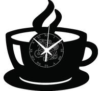 Instant Karma Clocks | Tasse de Café ➤ Horloge Murale | Pâtisserie Boulangerie Coffee