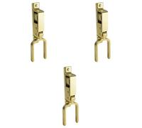 Instant Locking Gate Latch, Heavy-Duty One-Hand Gate Latch, Rust-avoid Automatic Spring Lock for Farms Pastures Ranches-3PCS