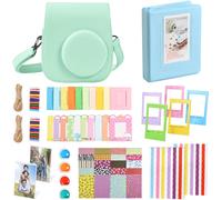 Instant Mini 12 Accessories Compatible with Instax Mini 12,Includes Camera Case,Photo Album,Filters,Wall Frames and Stickers,mint green,Modern