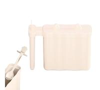 Instant Noodle Cup Holder - No-Wash Food Cup for College Dorms | Cat Ear Design with Lid Drainage Fork Storage and Comfortable Handle, Microwave Safe Lightweight Portable Easy Clean Bowl for Kitchen