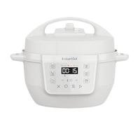 Instant Pot Multicuiseur, 3,8 L, cuiseur intelligent 7 en 1 - Autocuiseur, mijoteuse, cuiseur à riz, sauteuse, yaourtière, cuiseur vapeur et réchauffeur d'aliments - Sel Marin Blanc