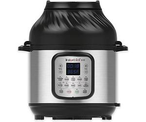 Instant Pot Duo Crisp + Air Fryer 6L Multicooker 11-en-1 Cuissons sous pression, sautés, cuits à la vapeur, mijotés, sousvides, réchauffés, frites à l'air, rôtis, cuits, griller et déshydrater.