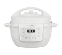 Instant Pot Multicuiseur, 3,8 L, cuiseur intelligent 7 en 1 - Autocuiseur, mijoteuse, cuiseur à riz, sauteuse, yaourtière, cuiseur vapeur et réchauffeur d'aliments - Sel Marin Blanc
