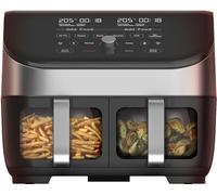 Instant Pot Vortex Plus, Friteuse à Air Double Compartiment et Vitre Transparente - 8 Programmes de Cuisson: Pâtisserie, Plats Rôtis, Grill, Séchage, Chauffe-Plat - Capacité XL - 1700W