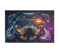 Instant Print Rottweiler Puzzle en Bois 1000 Pièces pour Adultes Et EnfFourmis, Puzzles Impossible, Jeu De Patience Coloré, À Partir De 12 Ans （75×50cm）
