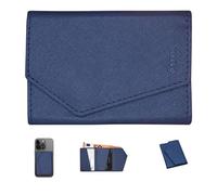 Instant Project Portefeuille slim magnétique pour smartphone personnalisé, porte-cartes RFID compact, mini portefeuille fin avec porte-cartes de crédit et carte bancaire, carte titulaire de poche 6
