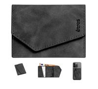 Instant Project Portefeuille slim magnétique pour smartphone personnalisé, porte-cartes RFID compact, mini portefeuille fin avec porte-cartes de crédit et carte bancaire, carte titulaire de poche 6