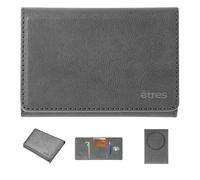 Instant Project Portefeuille Slim Magnétique Smartphone Personnalisé 5 Poches Compact RFID, Mini Wallet, Porte-Cartes de Crédit Mince avec Poche Billets, Carte Titulaire 7 Cartes, gris, 7x10 cm