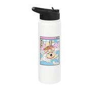 Instant Ramen Nouilles Surfing Japanese Wave Vaporwave Kawaii Stainless Steel Insulated Water Bottle
