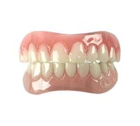 Instant Smile Comfort Fit Flex Teeth - Upper And Lower Matching Set Natural Shade! Fix Your Smile At Home Within Minutes! JU