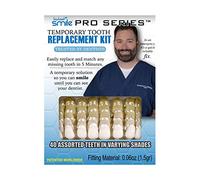 Instant Smile Kit de Remplacement de Dents Temporaires Pro Series, 40 Dents Différentes, Variety of Shapes and Colors
