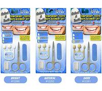 Instant Smile Select A Tooth Temporary Tooth Replacement Kit- Combo Cosmetic Teeth Bright Natural and Dark Shade