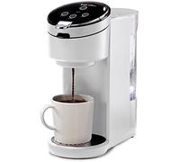 Instant Solo Machine à café moulu 2 en 1 et compatible avec K-Cup® Dosettes de café réutilisables, 8 à 340 ml, tailles d'infusion, réservoir d'eau de 1,1 L, blanc