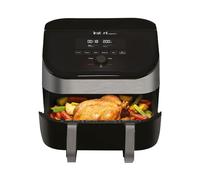 Instant VersaZone Inox Friteuse sans Huile Numérique avec Fenêtre 8.5L / XL Tiroir Modulable 2 Zones, 8 Programmes- Friture, Cuisson, Rôtissage, Griller, Déshydrater, Réchauffer - 1700W