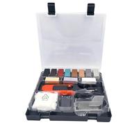 Instants Tiles Kit de correction de dommages alimenté par piles Chauffe-cire 11 bâtons de couleur Outil de restauration complet inclus Kit de réparation de rayures