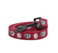 InstaPetTags Alabama Crimson Tide Colliers et laisses réglables faits à la main en nylon (laisse de 1,8 m)