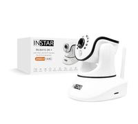 INSTAR IN-8415 2K+ Blanc - caméra de Surveillance LAN/PoE/Wi-FI avec IA (AI) - caméra IP contrôlable - WPA3 - Wi-FI 2,4 et 5 GHz - Utilisation intérieure - PIR - PTZ - HomeKit - MQTT