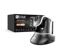 INSTAR IN-8415 2K+ Noir - Caméra de Surveillance LAN/PoE/WLAN avec IA - Caméra IP contrôlable - WPA3 - Wi-FI 2,4 et 5 GHz - Utilisation intérieure - PIR - PTZ - HomeKit - MQTT