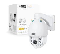 INSTAR IN-9820 4K Blanche, Caméra de Surveillance extérieure, WiFi/LAN/PoE, PTZ 5X, HomeKit, détection de Personnes, Vision Nocturne, Audio bidirectionnel, PIR, WPA3, NDAA/TAA