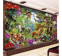 Instarry DIY 5D Diamond Painting Grand Format Le Monde Animal Tableau Decoration Murale 110x60 cm