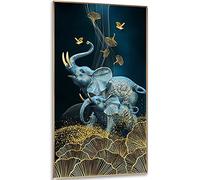 Instarry DIY 5D Diamond Painting Grand Format L'Éléphant Decoration Murale Salon et Chambre 100x50 cm