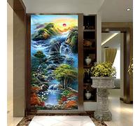 Instarry DIY 5D Diamond Painting Peinture Diamant Peinture de Paysage de Style Chinois Tableau Decoration Murale 80x40 cm
