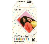 instax instant mini film with SPRINKLES decorative border, 10 shot pack, suitabl