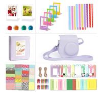 Instax Mini 12 Camera Accessories Including Mini 12 Case, Album, Filters, Wall Frames, Film Frames, Sticker(Lilac Purple)