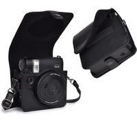 instax mini 99 camera case,protective PU leather case for Fujifilm Instax Mini 99 Instant Camera,removable cover with shoulder strap,Black,Modern