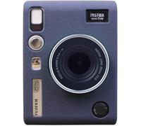 Instax Mini Evo Housse - Coque de Protection en Silicone pour Appareil Photo instantané Fuji Instax Mini Evo - Étui léger en Caoutchouc Souple pour Fujifilm Evo - Bleu