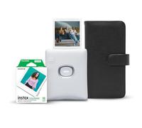 Instax Square Link Ensemble de démarrage pour imprimante Smartphone - Blanc cendré avec Album et Film Instax Square (10 Poses)