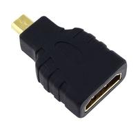 INSTEN® Adaptateur Convertisseur HDMI Type A Femelle vers Micro HDMI Type D Mâle Plaqué Or Pour Caméra HD, Console de Jeux vers TV Téléviseur HD