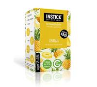 Instic Boisson instantanée sans sucre (ananas) 12 x 0,5-1 l Poudre pour boissons végétaliennes faible en calories et vitamine C Poudre instantanée