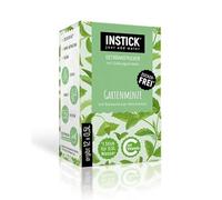 INSTICK - 1 paquet de 12 x 0,5-1 l - Poudre pour boissons végétaliennes faibles en calories et vitamine C - Poudre instantanée sans sucre (menthe)