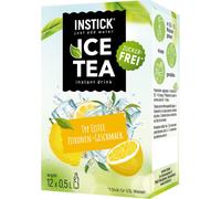 INSTICK Ice Tea poudre pour la préparation de boisson saveur Lemon 12x500 ml
