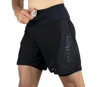 InStinct - Short de Trail - Trail Short Ultra 2 in 1 - Taille M - Noir Noir M