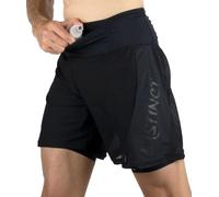 InStinct - Short de Trail - Trail Short Ultra 2 in 1 - Taille S - Noir Noir S
