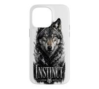 Instinct Wolf Glam Animal Déclaration Tendance Coque pour iPhone 14 Pro Max