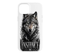 Instinct Wolf Glam Animal Déclaration Tendance Coque pour iPhone 15 Plus