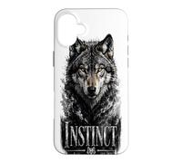 Instinct Wolf Glam Animal Déclaration Tendance Coque pour iPhone 16 Plus