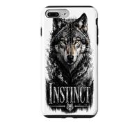 Instinct Wolf Glam Animal Déclaration Tendance Coque pour iPhone 7 Plus/8 Plus