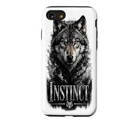 Instinct Wolf Glam Animal Déclaration Tendance Coque pour iPhone SE (2020) / 7/8