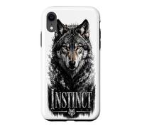 Instinct Wolf Glam Animal Déclaration Tendance Coque pour iPhone XR