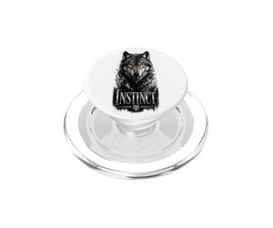 Instinct Wolf Glam Animal Déclaration Tendance PopSockets PopGrip pour MagSafe
