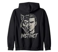 Instinct Wolf Man Hybrid Primal Energy Wild Nature Sweat à Capuche